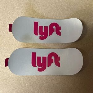 2 Lyft Stickers for Lyft Rideshare Driver